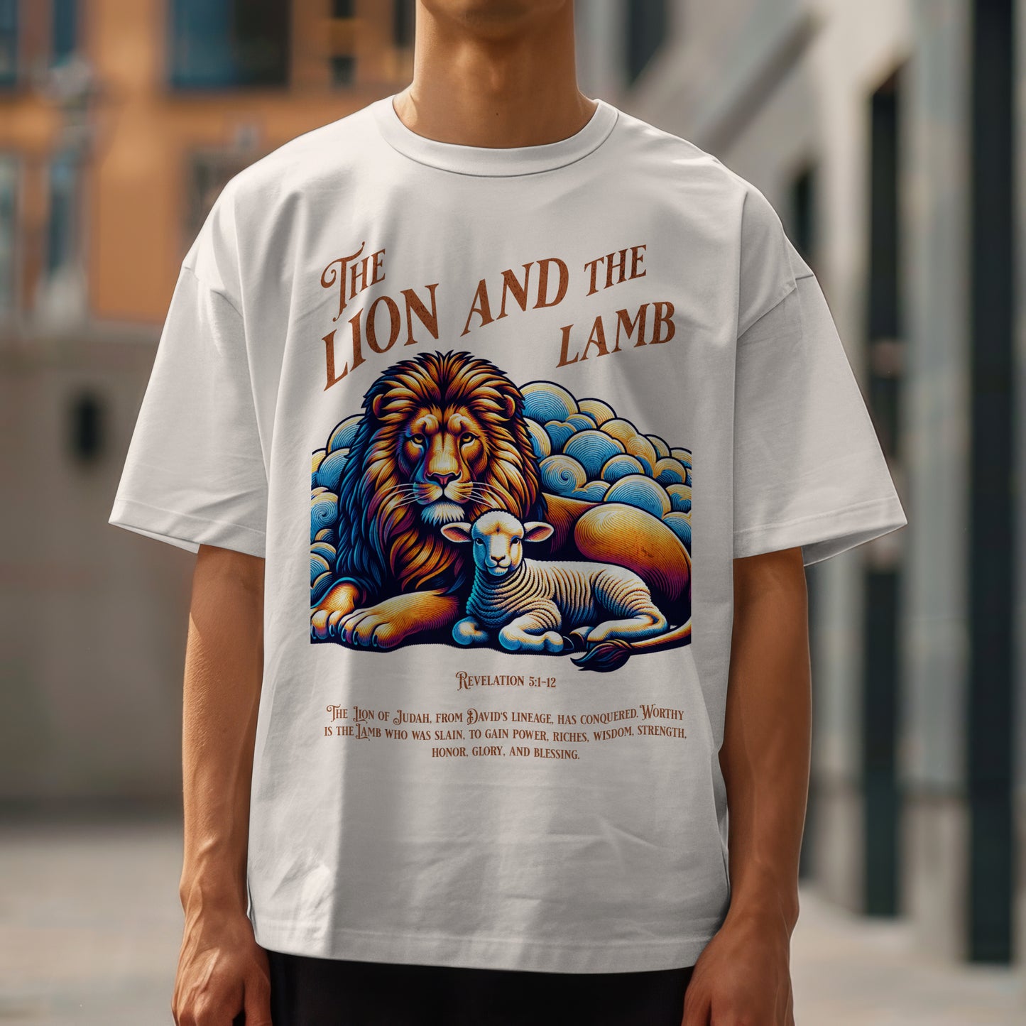 The Lion and Lamb T-Shirt - Perfect for All Occasions
